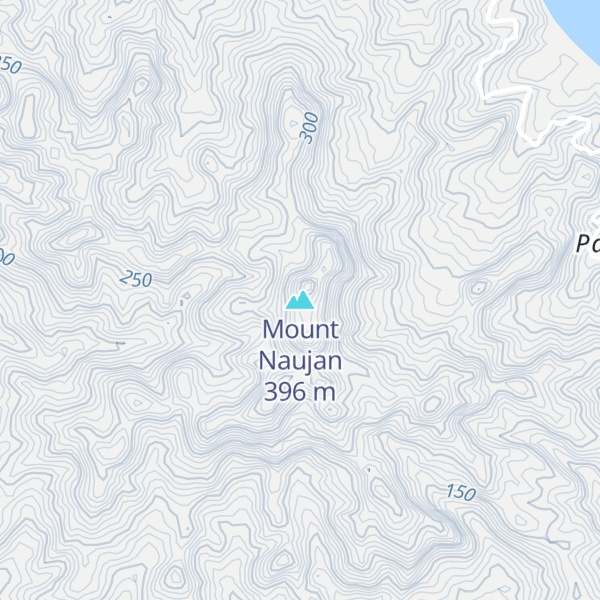 Map of Mount Naujan