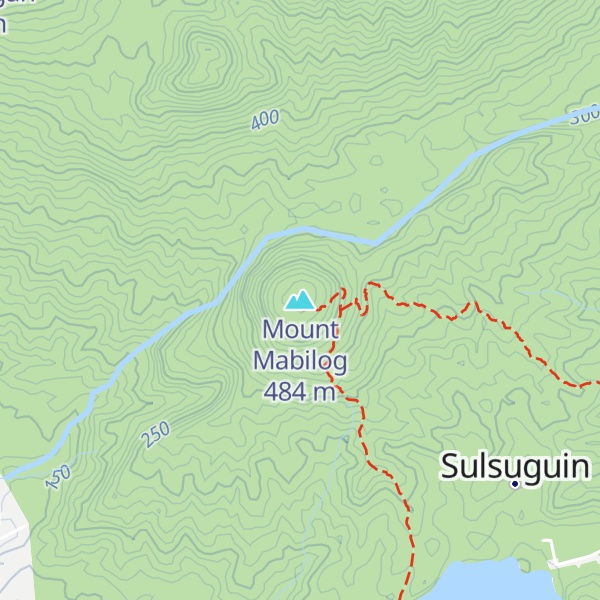 Map of Mount Mabilog