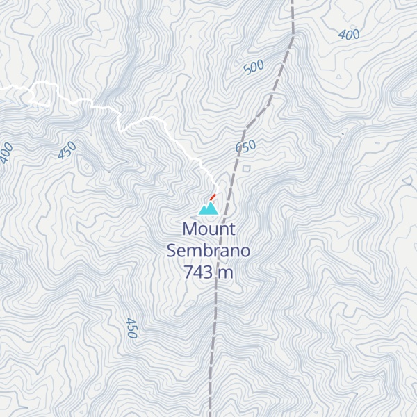 Map of Mount Sembrano