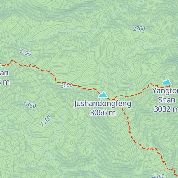 Map of Judong Refuge Cabin