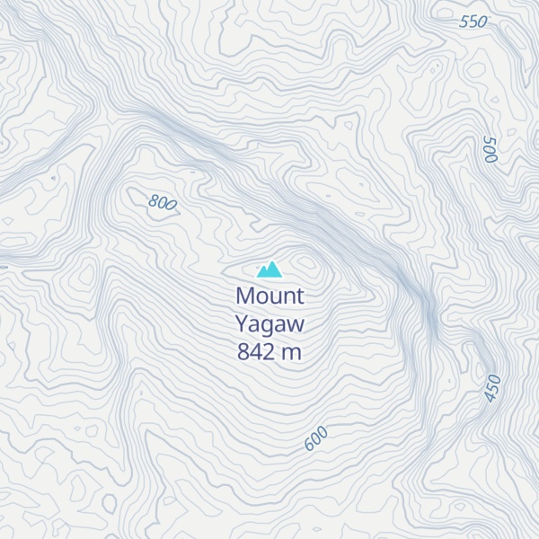 Map of Mount Yagaw