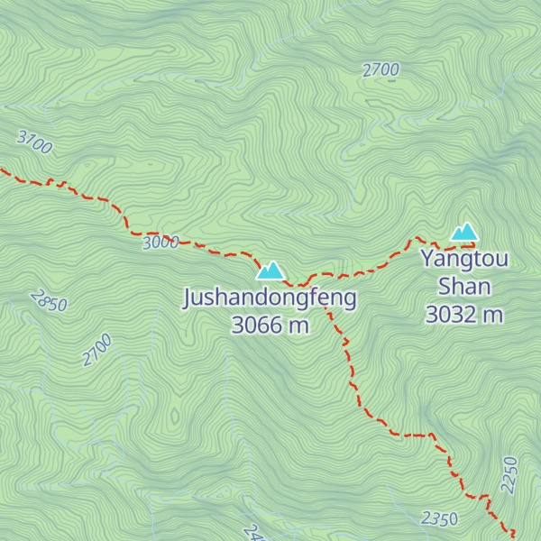 Map of Jushandongfeng