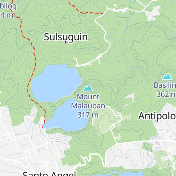 Map of Mount Malauban