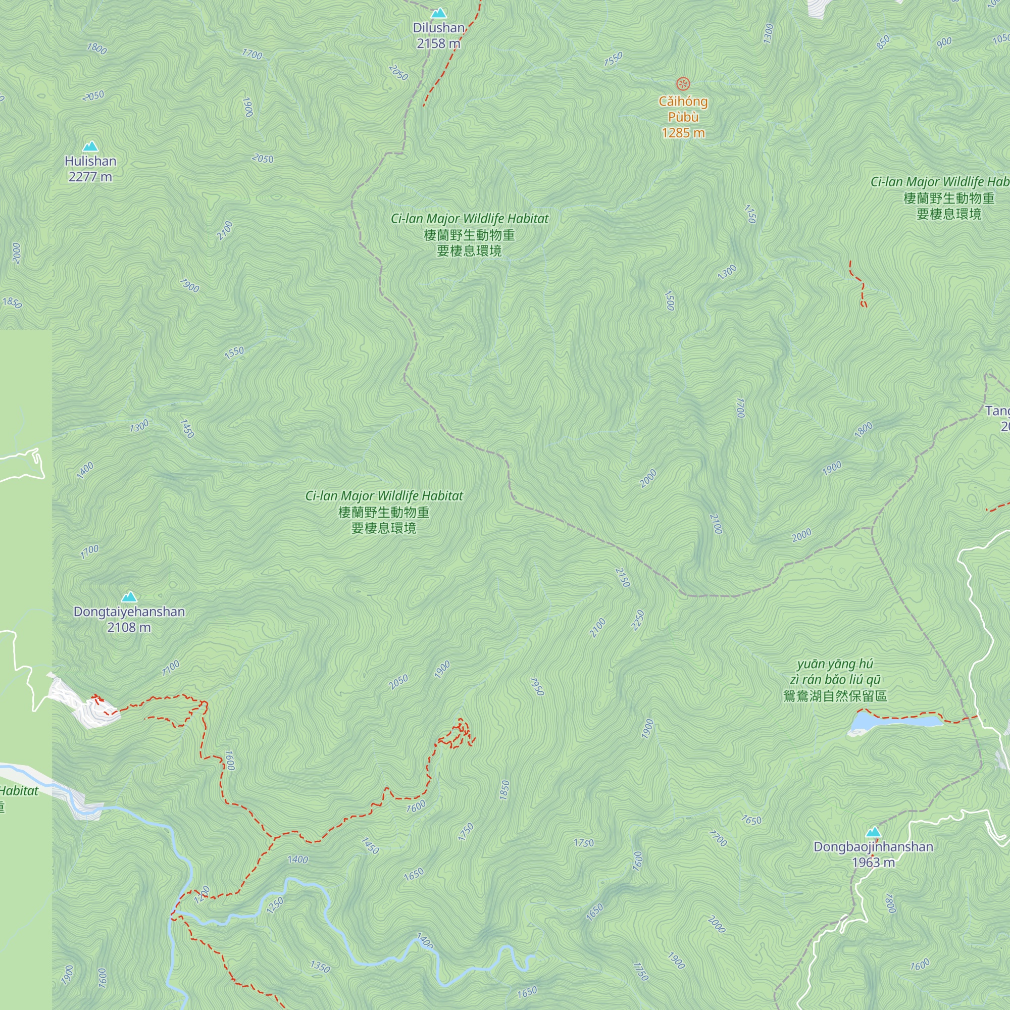 Xuě Báishān map