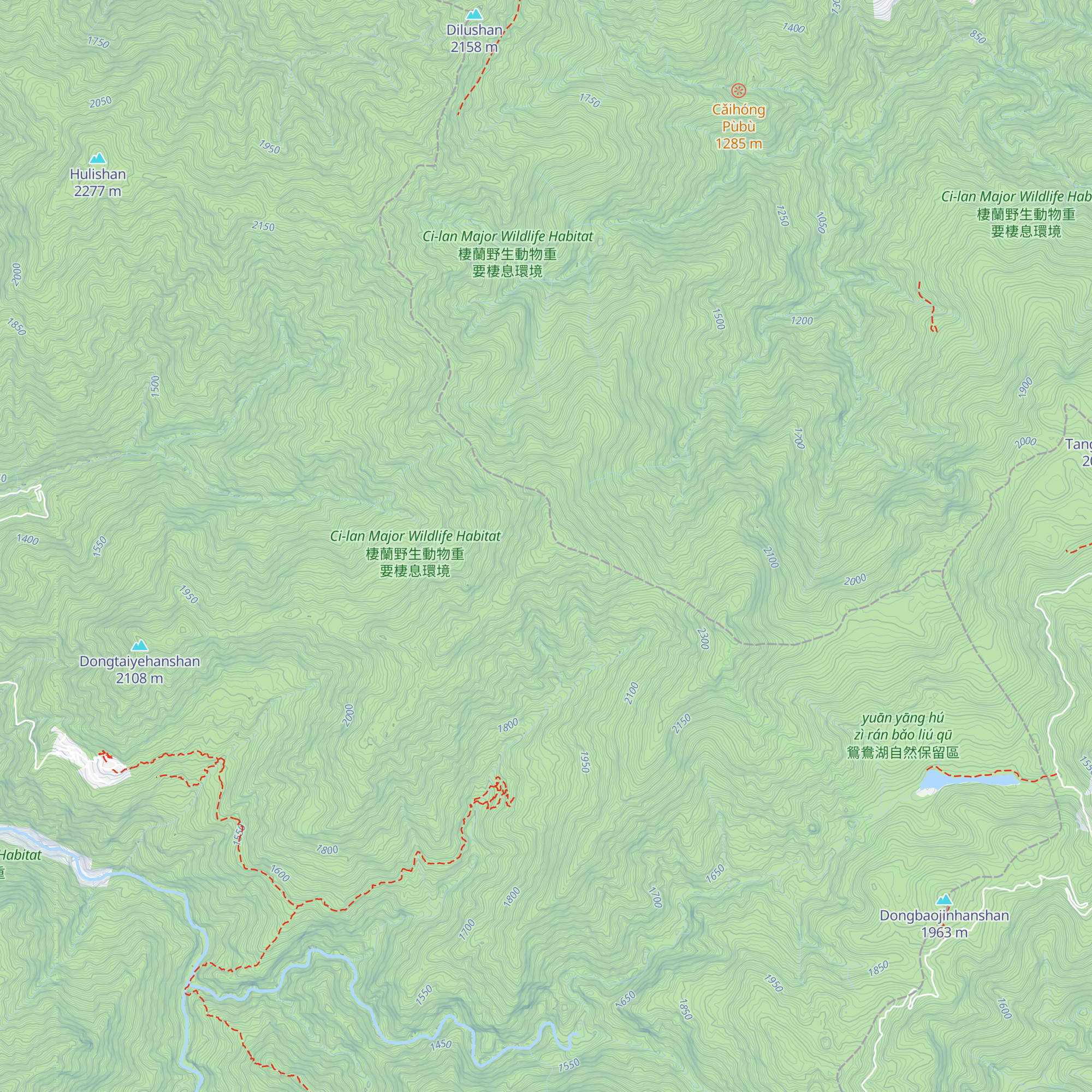Xuě Báishān map