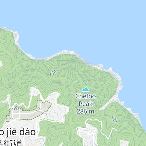 Map of North Chefoo Peak
