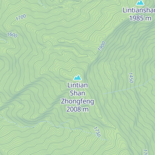 Map of Lintian Shan Zhongfeng