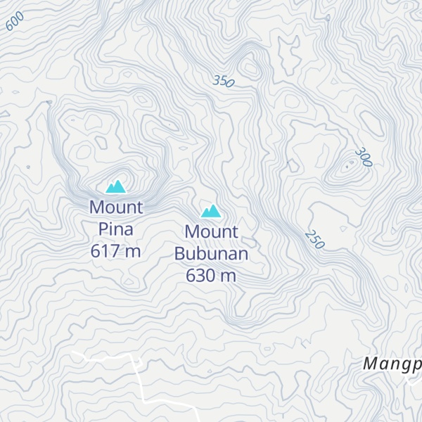 Map of Mount Bubunan