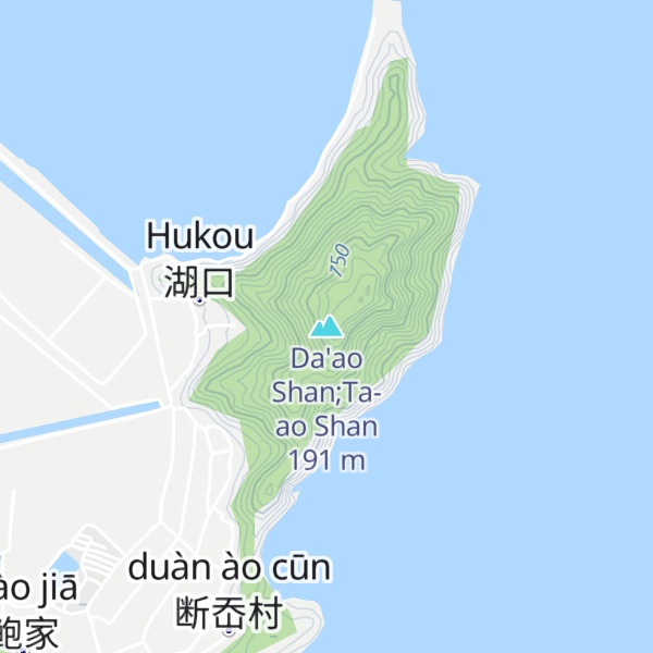 Map of Da'ao Shan;Ta-ao Shan