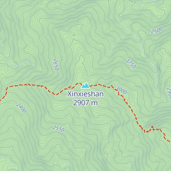 Map of Xinxieshan