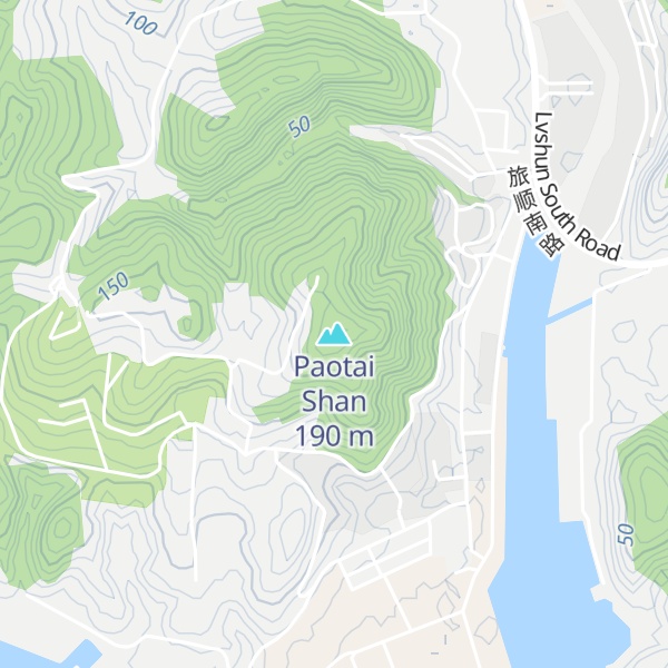 Map of Paotai Shan
