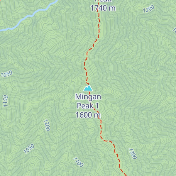Map of Mingan Peak 1
