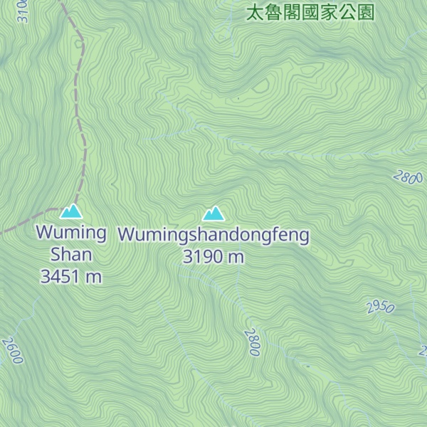 Map of Wumingshandongfeng