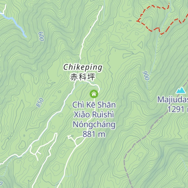 Map of Chì Kē Shān Xiǎo Ruìshì Nóngcháng