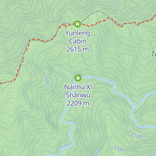 Map of Nánhú Xī Shānwū