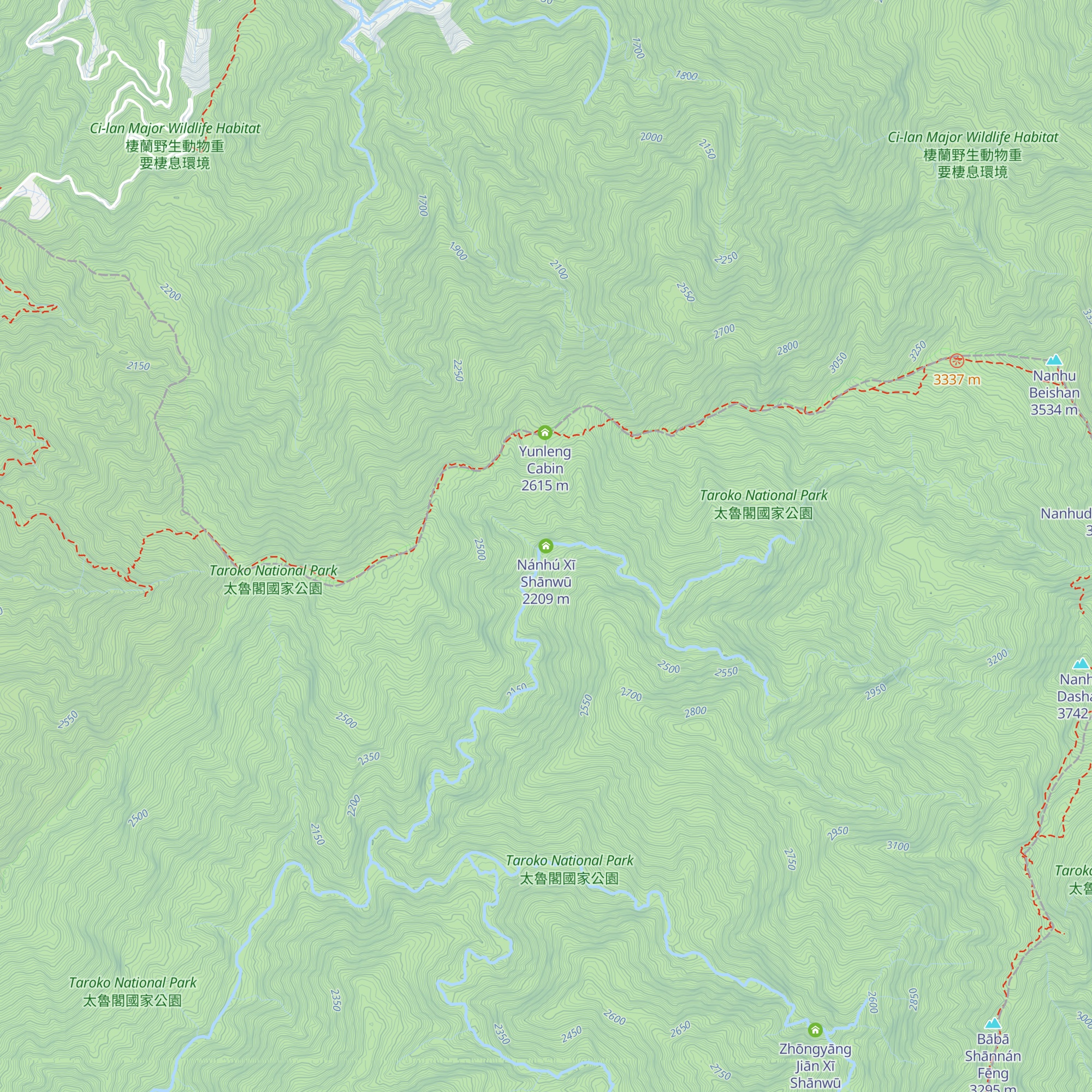 Nánhú Xī Shānwū map