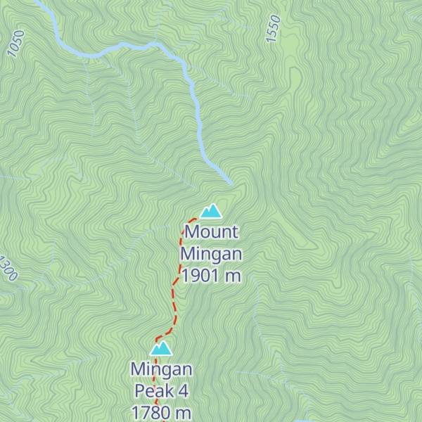 Map of Mount Mingan
