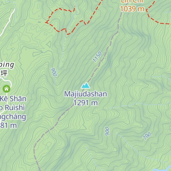 Map of Majiudashan