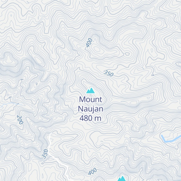 Map of Mount Naujan