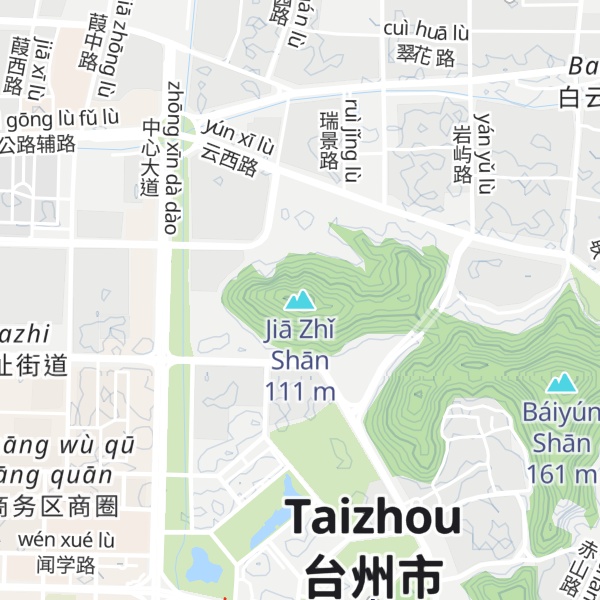 Map of Jiā Zhǐ Shān