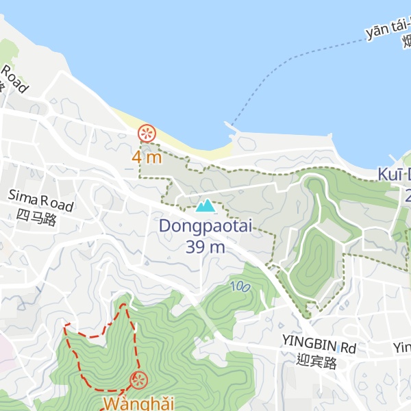 Map of Dongpaotai