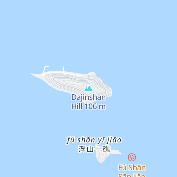 Map of Dajinshan Hill