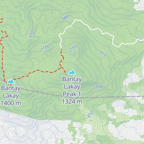 Map of Bantay Lakay Peak 1