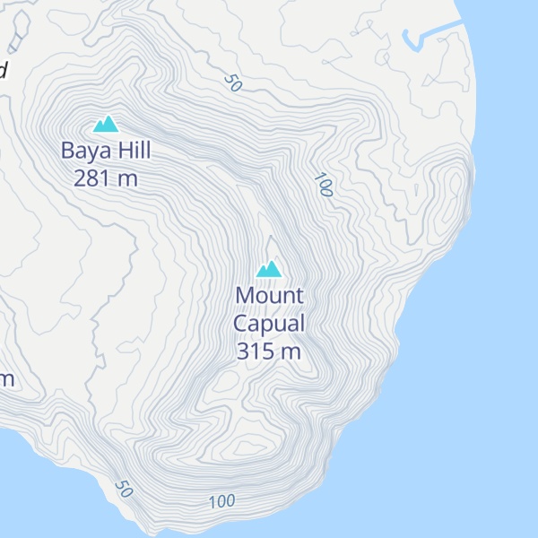 Map of Mount Capual
