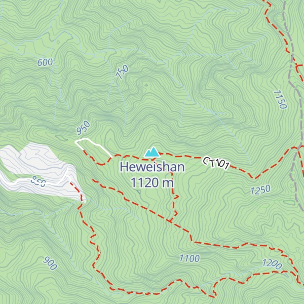 Map of Heweishan