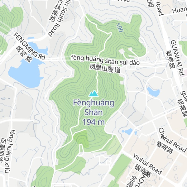 Map of Fènghuáng Shān
