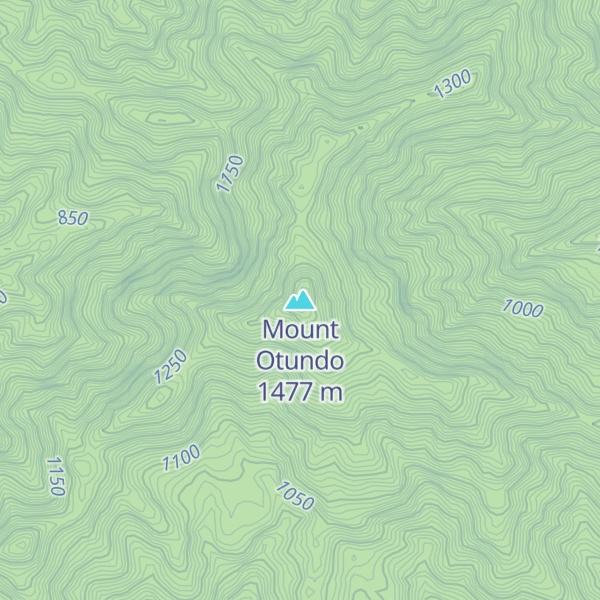 Map of Mount Otundo