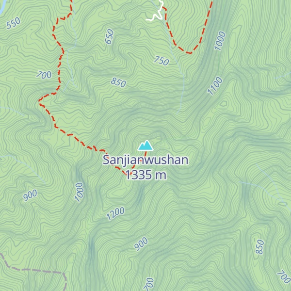 Map of Sanjianwushan