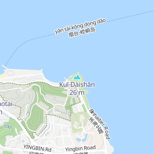 Map of Kuī Dàishān
