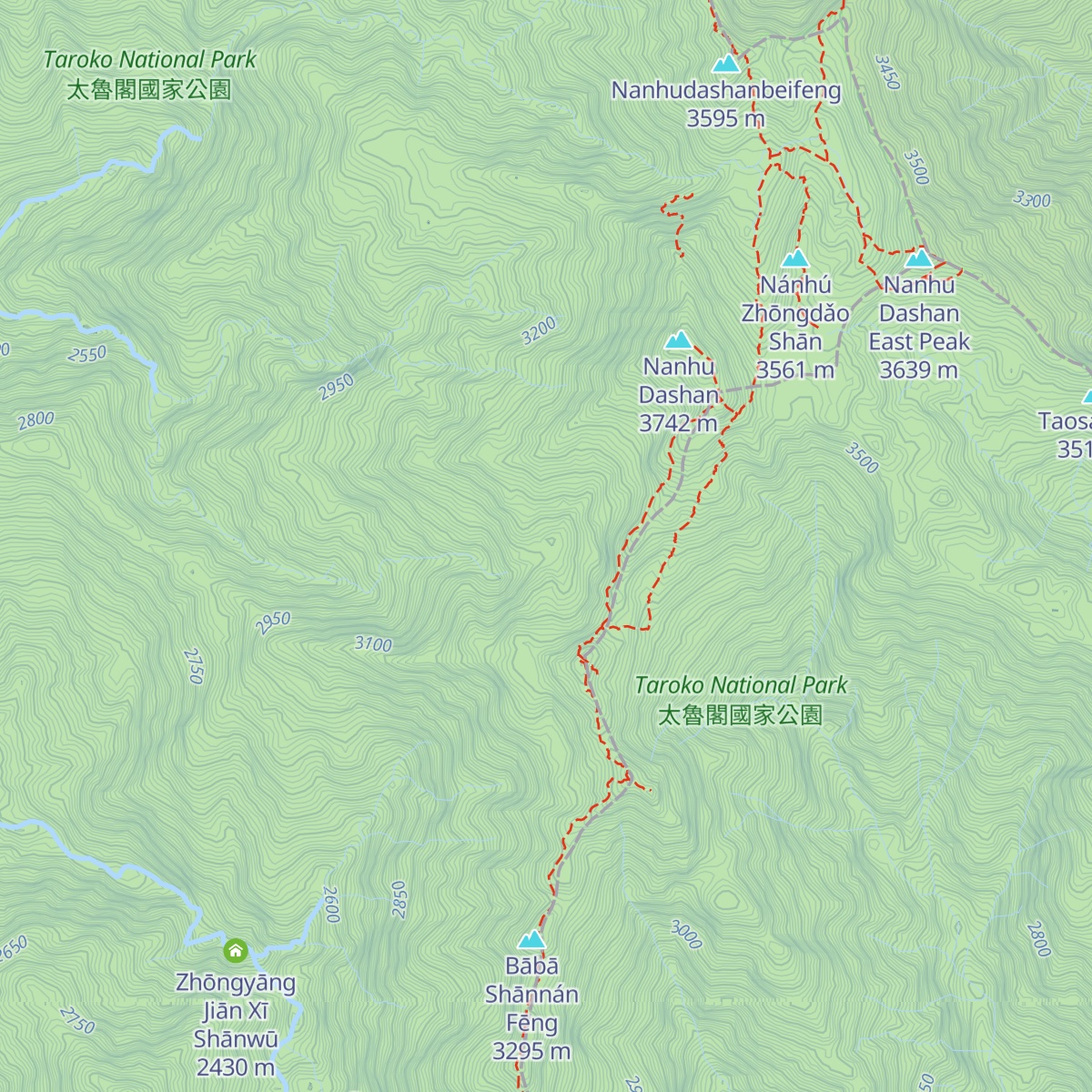 Nán Húnán Fēngshān Wū map
