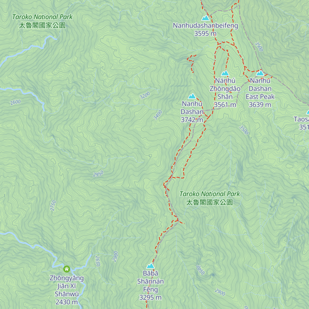 Nán Húnán Fēngshān Wū map