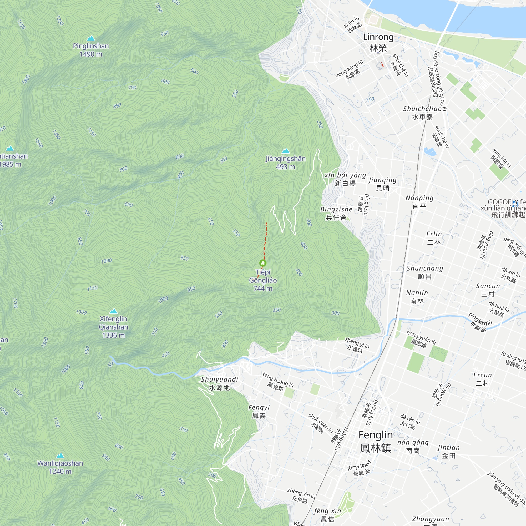 Tiěpí Gōngliáo map