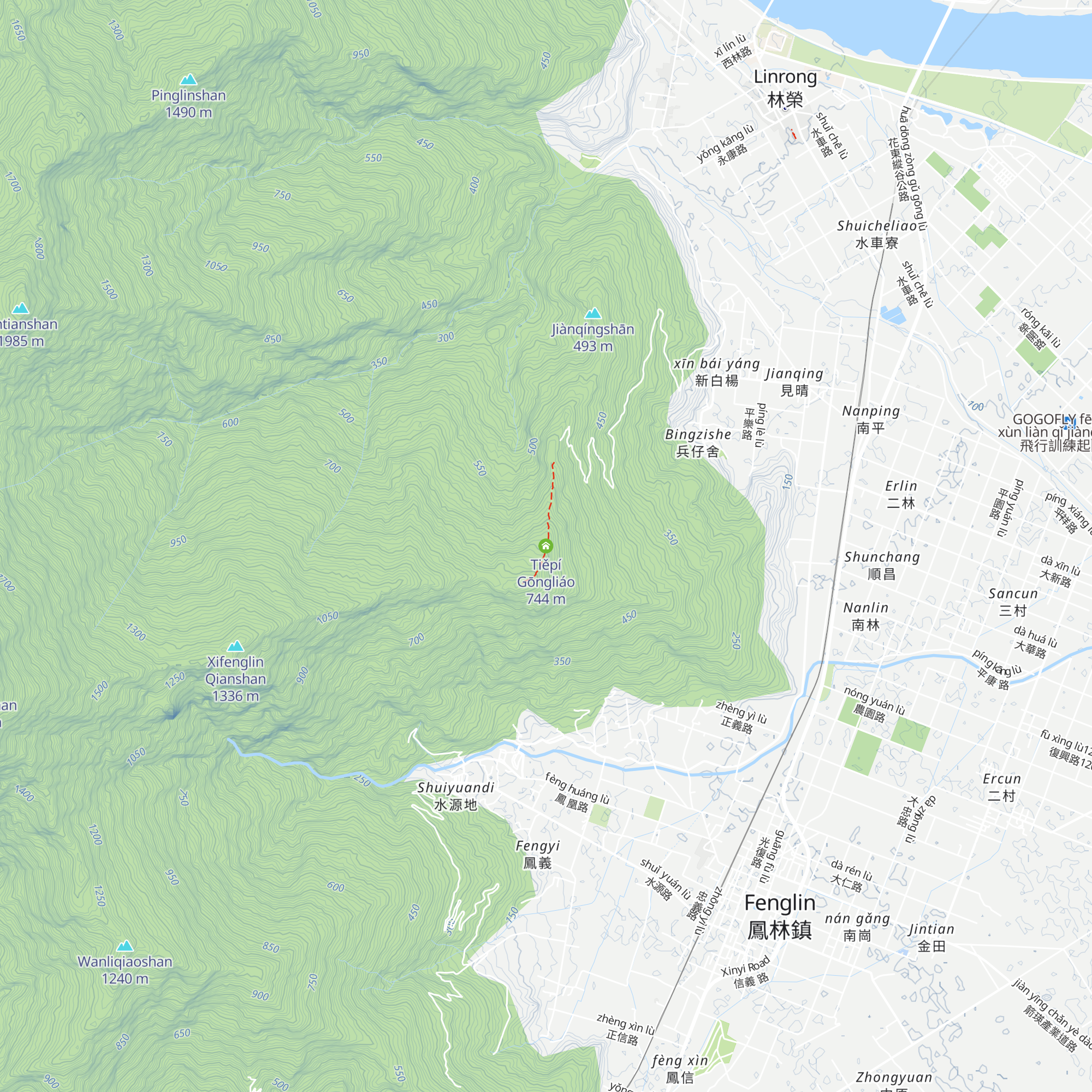 Tiěpí Gōngliáo map