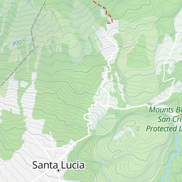 Map of Langkaan Road Peak
