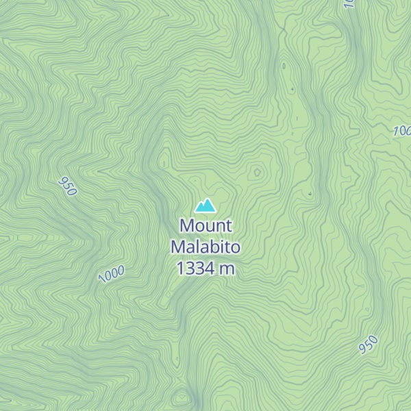 Map of Mount Malabito