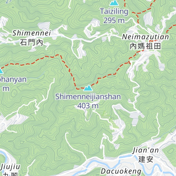 Map of Shimenneijianshan