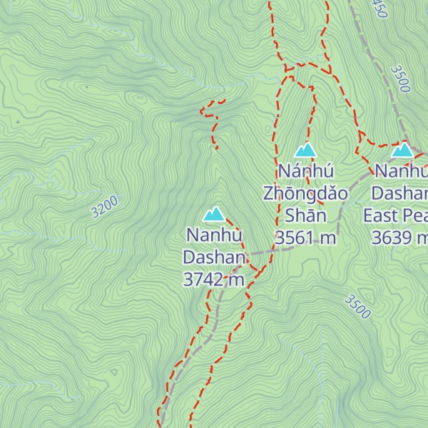 Map of Nanhu Dashan
