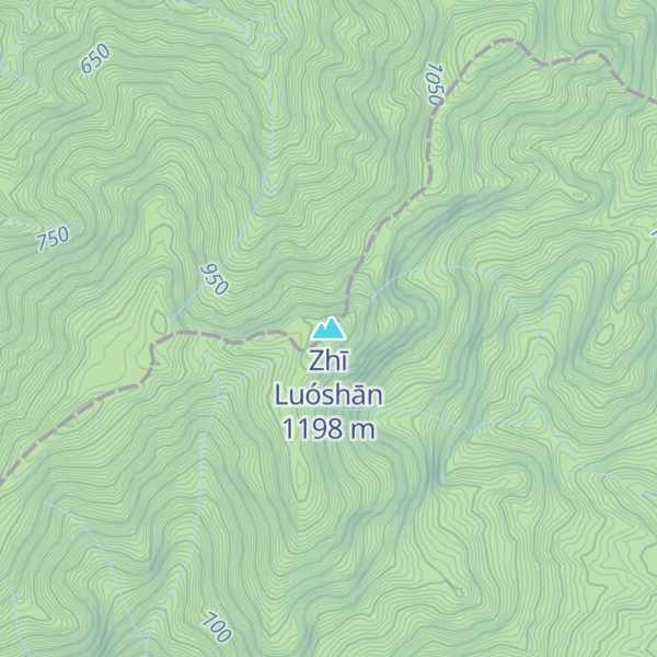 Map of Zhī Luóshān