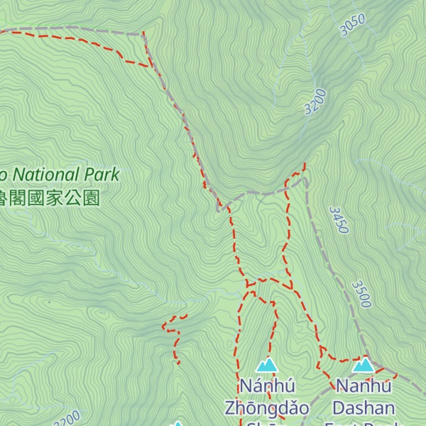 Map of Nanhudashanbeifeng