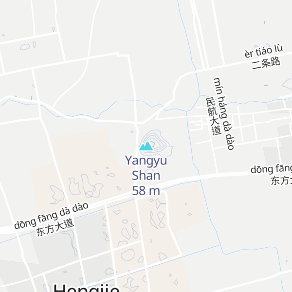 Map of Yangyu Shan