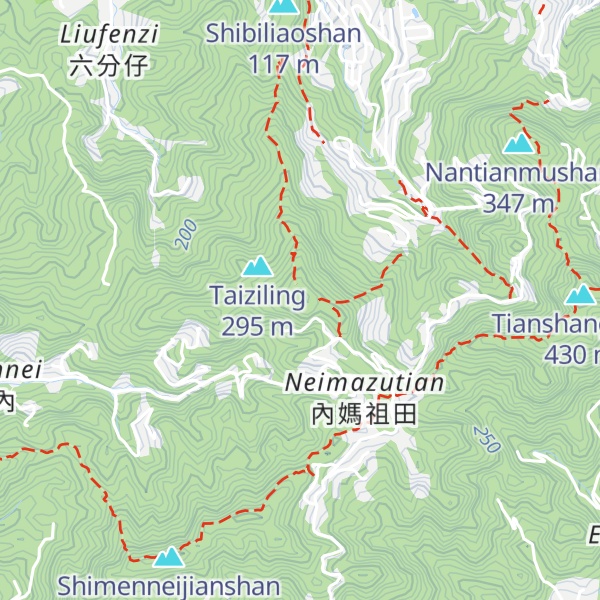 Map of Huoyanshan