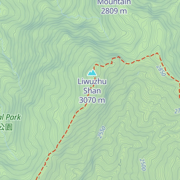Map of Dàlǐshí Yíngdì Bìnán Shānwū