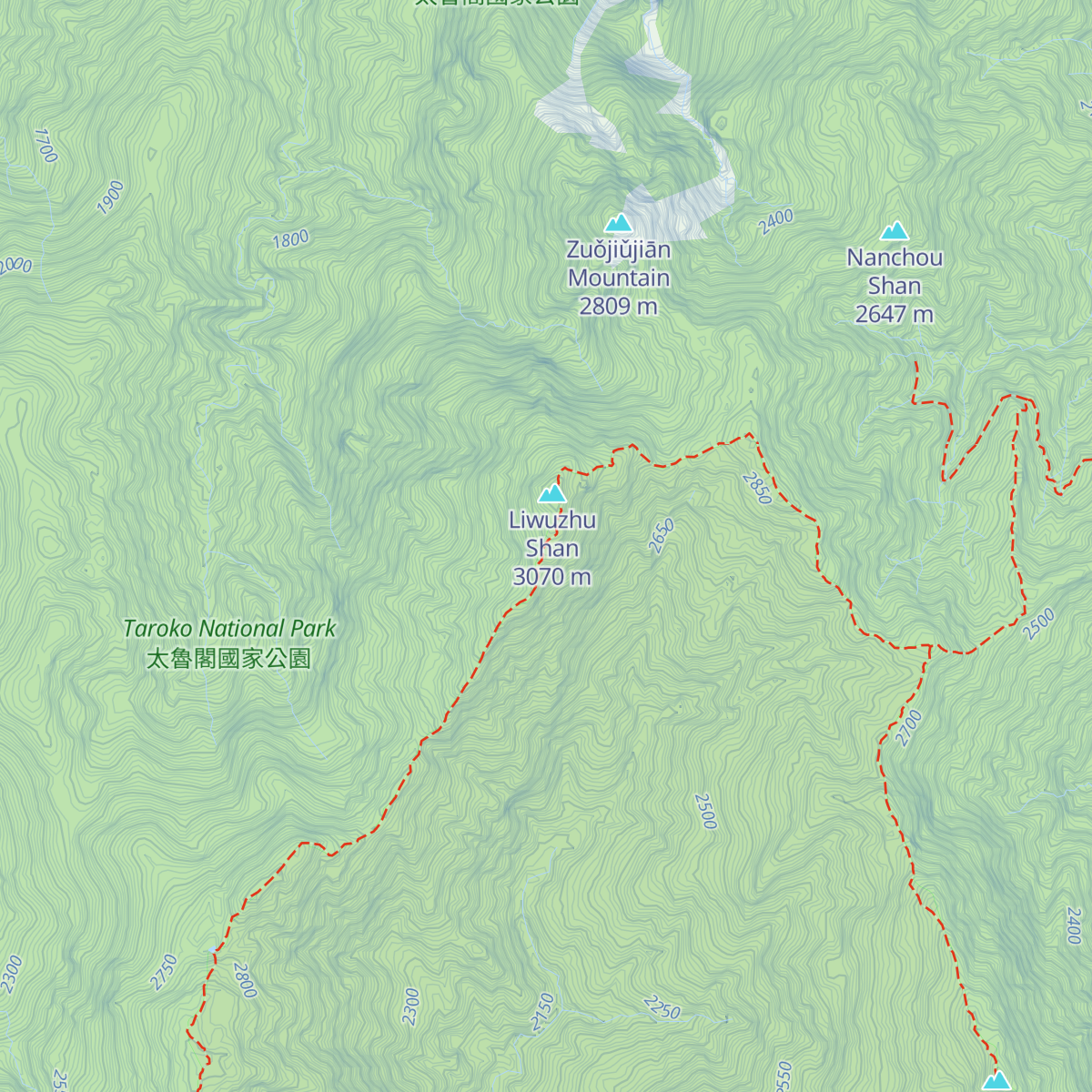 Dàlǐshí Yíngdì Bìnán Shānwū map