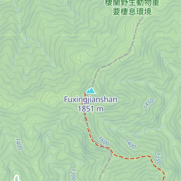 Map of Fuxingjianshan