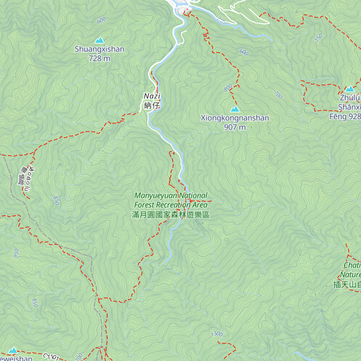 Guān Yú Tái map