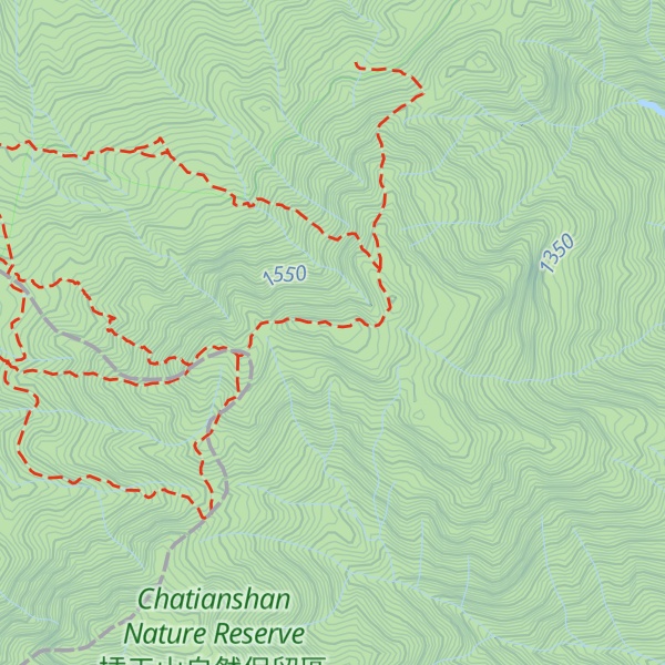 Map of Beichatianshan